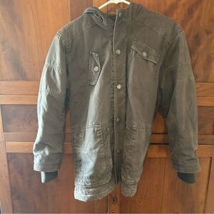 Old Navy coat jacket zip up and snap size Large 10-12